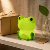 Silicone Frog Lamp USB Rechargeable Frog Night Light Tap Control for Bedside
