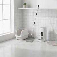 Extendable Cat Waste Scooper Fine Sifting Telescopic Litter Sifter for Seniors