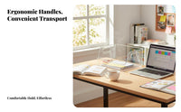 Clear Book Bin Transparent Design Clear File Divider Multipurpose for Classroom