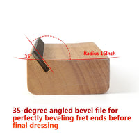 35 Degree Guitar Fret File with Double-Sided Beveling