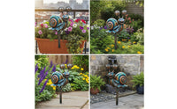 Garden Stake with Spiral Shell Metal Garden Stake Sturdy for Flower Beds