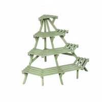 Multi-Level Corner Rack Space Saving Display Shelf Easy Assembly for Living Room