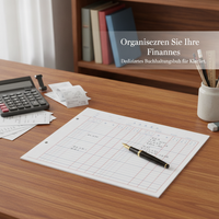 Ledger Book Set for Inventory, Cash, Bank, and General Accounts