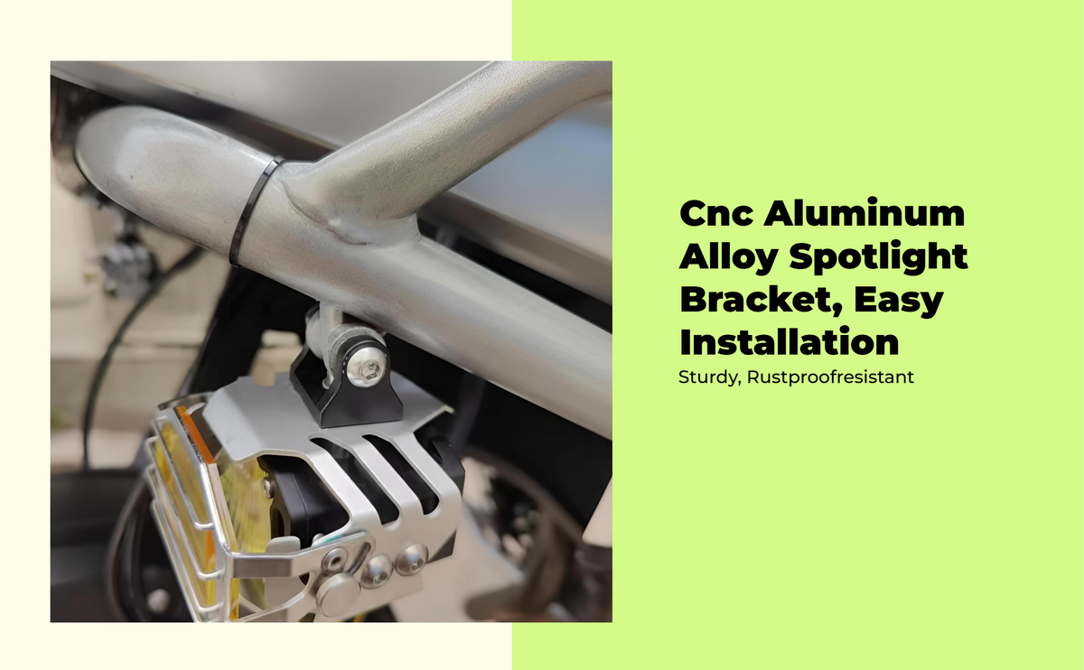 Adjustable aluminum spotlight mount
