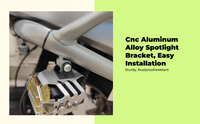 Adjustable aluminum spotlight mount