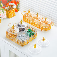 Eco-Friendly Plastic Compartment Snack Tray with Lid