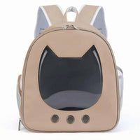 Cat Backpack Carrier Mesh Side Panels Travel Pack Padded Shoulder Straps