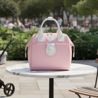 Small Diaper Bag Multi-Compartment Small Mommy Bag Detachable Strap for Travel