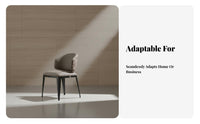 Wavy Backrest Chair Italian design Dining Room Seating Light Luxury Upholstered for Interior Designers, Kitchen