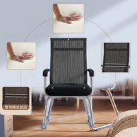 Cantilever Chair Padded Mesh Office Chair Modern for Professionals, Students, Meeting Room, Study
