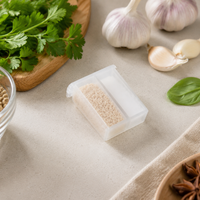 Small Spice Jars, Translucent White Spice Containers with Shaker Lid, Two-Compartment Moisture Resistant for Home Outdoor Use