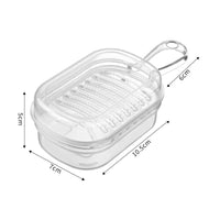 Manual Grater Box Transparent Ginger Grater Integrated Handle