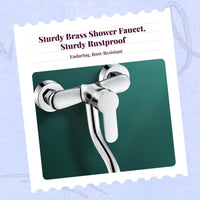 High-pressure brass rain shower set
