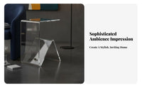 Transparent Tiered Table Multi-Functional Transparent C-Table Easy to Clean
