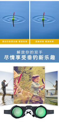 钓鱼望眼镜看漂神器专业高清高倍数放大清晰垂钓渔具配件高档眼镜