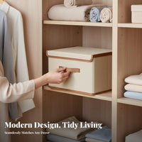 Foldable Frame Storage Box Stackable Closet Organizer two-two-direction fastener Opening