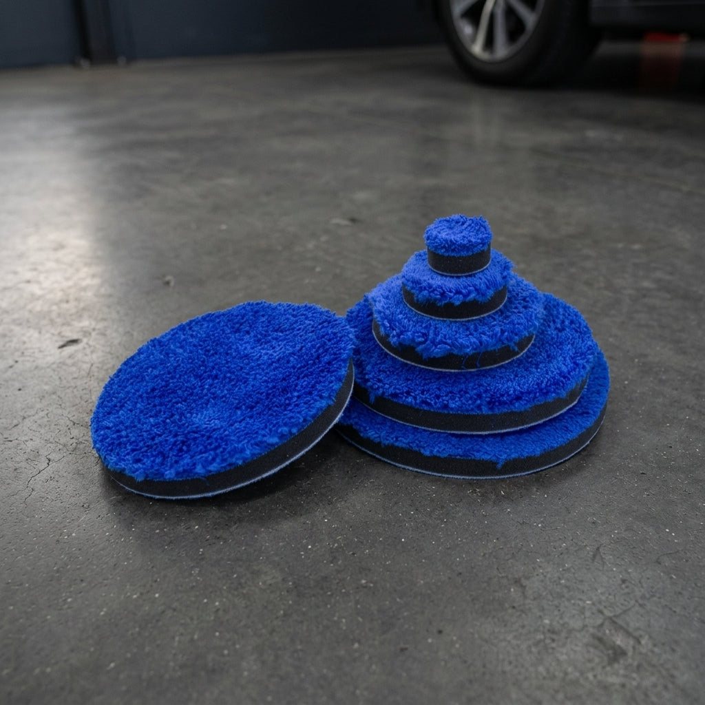 5-Inch Polishing Pad and Microfiber Car Detailing Pads, Soft Polishing Cloth for Waxing, Reusable Automatic Buffing Tool 1-Pack