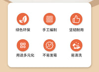 手工编织仿藤塑料椭圆形水果篮子零食面包客厅收纳篮展示托盘