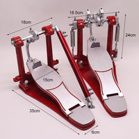 Red Double Bass Drum Pedal for Drum Set