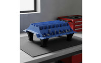 Parts Organizing Stand with Legs Slotted Engine Parts Organizer Molded for Mechanics, Workbench