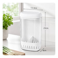Hydroponic Greens Keeper Fresh Greens Storage Container with Ventilated Base