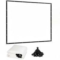 Shock-Absorbing Resistant Golf Simulator Screen Long-Lasting Golf Hitting Screen Reinforced Border Sports Equipment Stainless Steel Grommets for Golfers, Home, Garage, Indoor