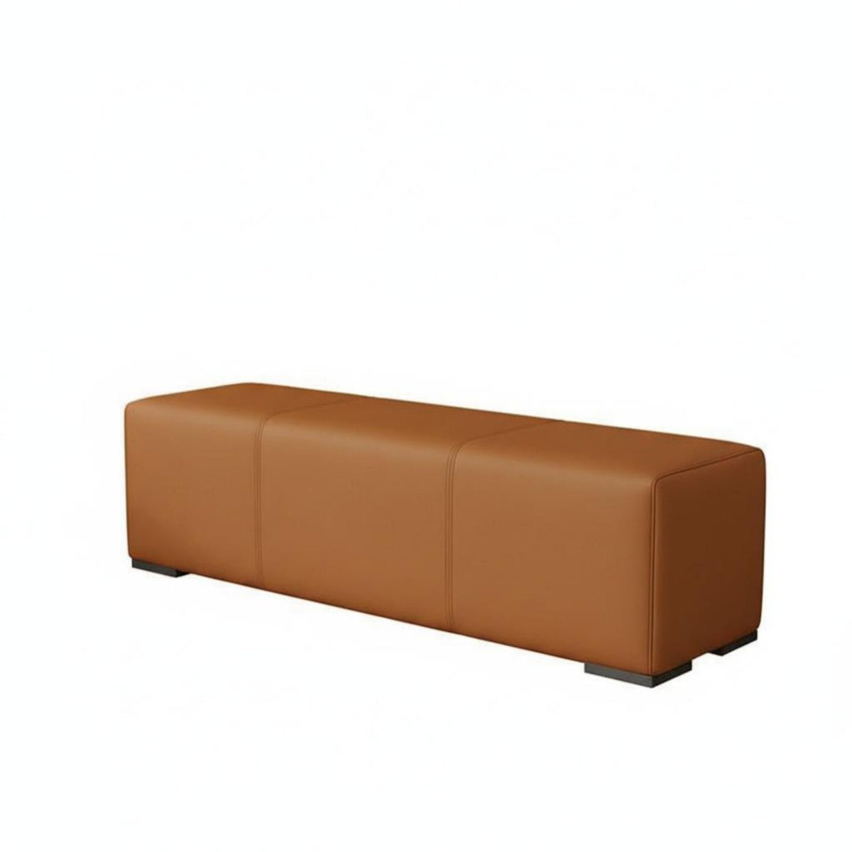 Soft Seating Backless Ottoman Bench Multi-Purpose Upholstered End-of-Bed Bench Versatile Design Long Stool Wear-Resistant for Business Owners, Homeowners, Rest Area, Clothing Storage, Shopping Mall, Living Room