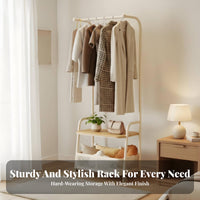 stand-alsinglestanding Valet with Tray Integrated Hanger Coat Stand Stable Base for Adults