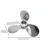 Three-Leaf Stirring Impeller 3-Blade Mixing Propeller Low Vibration Mixer Accessory for Research Facility