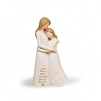 Hugging Mother and Daughter Figurine Sentimental Mother and Daughter Figurine