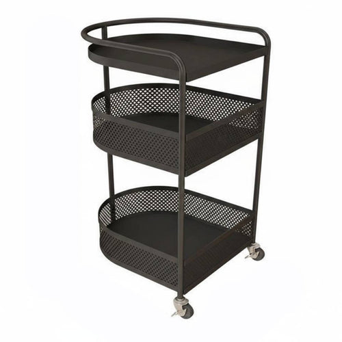 Mini Mobile Decorative Table with Wheels Rolling Side Table Space Saving