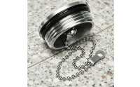Yacht Petrol Cap with Chain Rustproof Stainless Steel Deck Fill Rust-Resistant Cap Resistant Marine Tank Cover