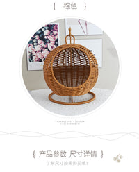 Handwoven Rattan Storage Basket for Home and Hotel
