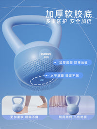 朗威软壶铃男士健身家用器材10哑铃8kg健身提壶甩壶铃练深蹲摇摆