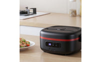 Portable Electric Lunch Box Self-Heating Electric Lunch Box with Stainless Steel Container Digital Food Warmer with Stainless Steel Container Leakproof for Office Workers, Commuters, Students, Travel, School