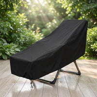 Reclining Lounge Cover Heavy Duty Patio Chair Cover with Drawstring Four Season for Homeowners, Poolside, Garden