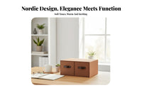 Pull-slide-out Cabinet Drawer Nordic aesthetic Organizer Bin Stackable Design for Students