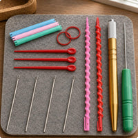 Doll Hair Rooting Kit Knurled Grip Craft Supply Hollow Tubes