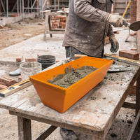 Cement Mixing Tub Reinforced Mortar Pan Easy to Clean for Workshops, Builders