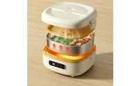 Portable Electric Lunch Box Self-Heating Electric Lunch Box with Stainless Steel Container Digital Food Warmer with Stainless Steel Container Leakproof for Office Workers, Commuters, Students, Travel, School