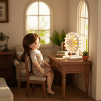 Dollhouse Desk Fan Realistic Design Dollhouse Fan Decoration Decorative Doll Accessory for Hobbyists, Photography, Diorama