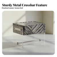 Curved Framed emphasize Table Light Luxury & aesthetic Nightstand Space-Saving for Living Room