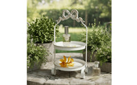 Two-Tier Tray Rack Iron Snack Rack Easy Access for Dessert Table, Entryway