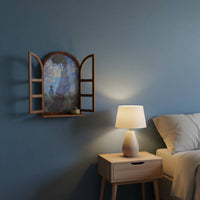 Arched Window Frame Wall Decor Ready to Hang Arched Window Frame for Cafe