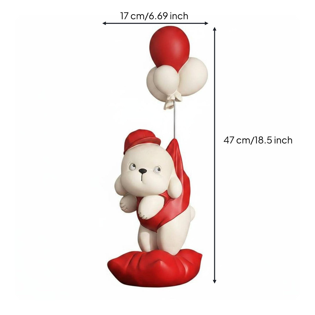 Modern Balloon Dog Ornament Healing Design Cartoon Dog Ornament Gift Idea