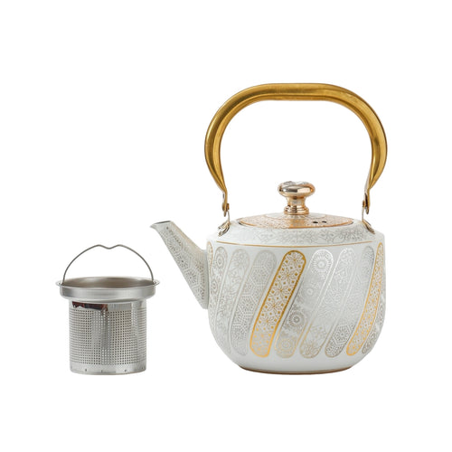 Stainless Steel Teapot Removable Vessel Rust-Resistant for Kitchen, Home Hosts