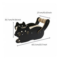 Sisal Feline Scratcher Bed 2-in-1 Design Large Feline Scratching Lounge
