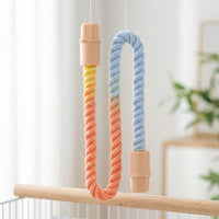 Climbing Toy Rope for Birds, Parrot Toy for Adult Enrichment, Hanging Bird Perch for Cage, Parakeet Cockatiel Climbing Rope for Birds