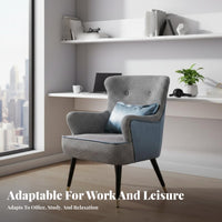 Upholstered Accent Chair Thick Cushioning Upholstered Shell Chair Easy Assembly