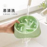 宠物慢食碗猫狗通用慢食碗防噎食防呛喂食盆塑料碗狗狗猫咪喂食碗